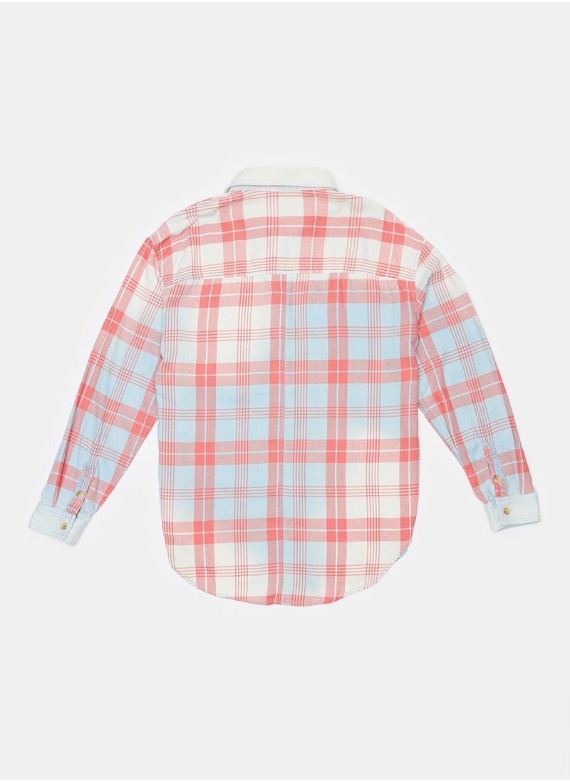 American Eagle - AE Oversized Plaid Pullover Shirt - Image 1
