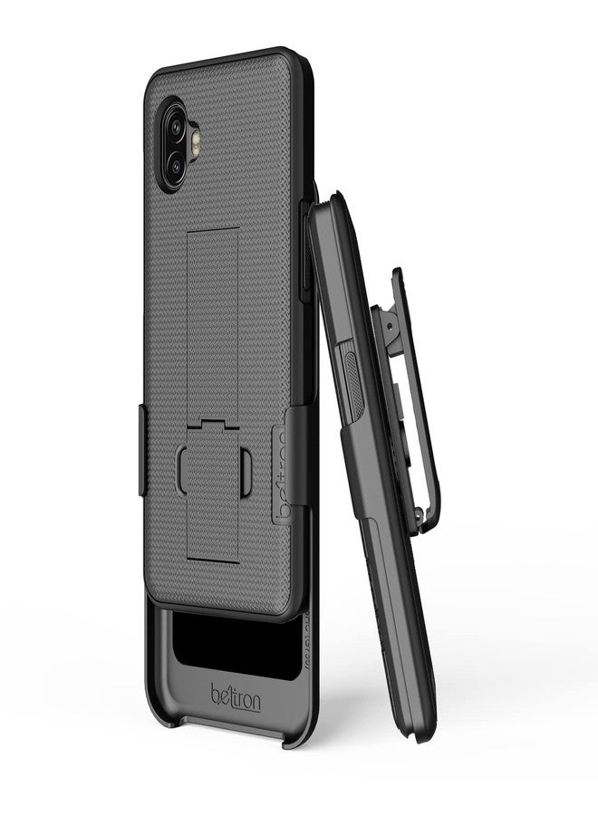 جراب BELTRON لهاتف Galaxy XCover6 Pro مع مشبك، جراب شديد التحمل مع مشبك حزام دوار لهاتف Samsung Galaxy XCover 6 Pro 2022 SM-G736 (AT&T FirstNet Verizon) قوة صناعية (أسود) - Image 5