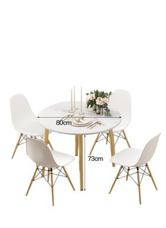 Modern Dining Table Simple Wooden Small Round Table for Small Space Like Home Living Room Office Meeting Room Kitchen Lounging and Cafeterias(80*80cm) - pzsku/Z68486935311D3725FF0EZ/45/_/1729065939/16551ac0-2ad7-419e-806c-61d681f13199