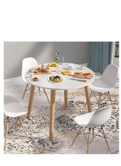 Modern Dining Table Simple Wooden Small Round Table for Small Space Like Home Living Room Office Meeting Room Kitchen Lounging and Cafeterias(80*80cm) - pzsku/Z68486935311D3725FF0EZ/45/_/1729066944/539b2d79-cf5f-47c7-9ad3-fbe372dc72f6