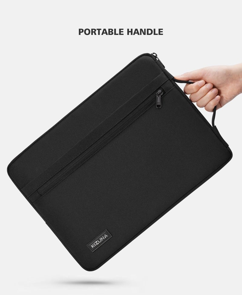 KIZUNA 15.6 Inch Laptop Sleeve Case Computer Carrying Bag for 16" MacBook Pro M1 M2 MAX/15.6" Lenovo Legion 5/IdeaPad Gaming 3i/IdeaPad Flex 5i/IdeaPad 5 Pro/HP Envy x360 15/15.6" Dell XPS 15,Black - Image 3