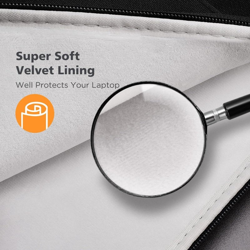KIZUNA 15.6 Inch Laptop Sleeve Case Computer Carrying Bag for 16" MacBook Pro M1 M2 MAX/15.6" Lenovo Legion 5/IdeaPad Gaming 3i/IdeaPad Flex 5i/IdeaPad 5 Pro/HP Envy x360 15/15.6" Dell XPS 15,Black - Image 4