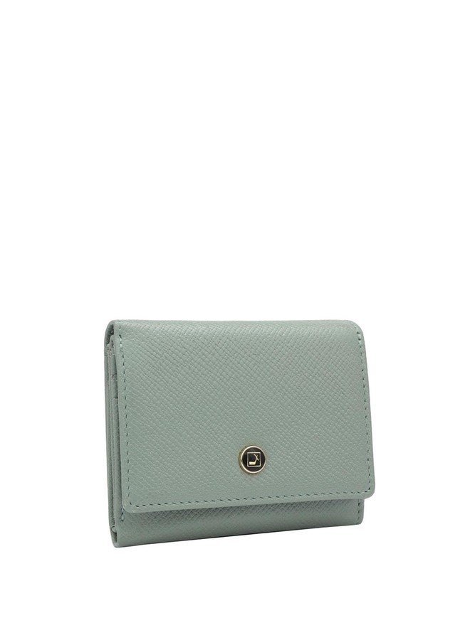 Da Milano Small Leather Wallet for Women - Jade - Image 2