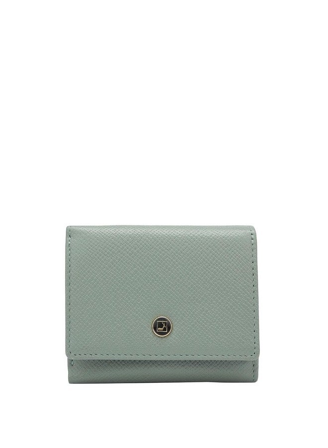 Da Milano Small Leather Wallet for Women - Jade - Image 1