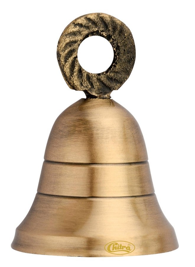 Chitra Brass Maxican BDB-02 Decorative Bell for Pooja Rooms,Halls,Mandir (Antique Brass Finish, 38mm) Pack of 6 - Image 2