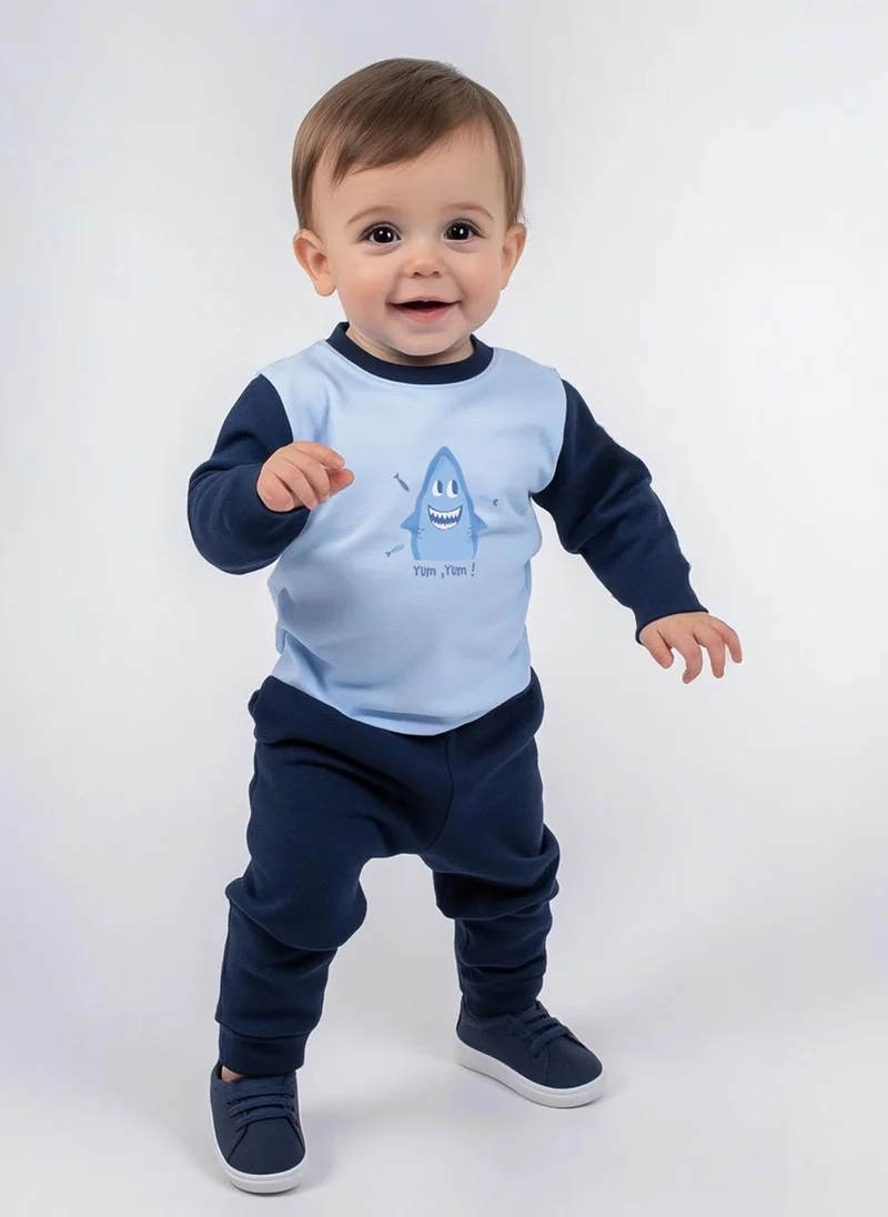 Nautinati Nautinati Infant Boys’ Cotton Graphic Print T-shirt and Solid Joggers