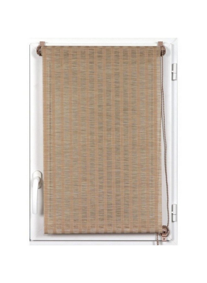 LUANCE Woven Bamboo Effect Roller Blinds Natural Beige 150 x 180 cm 352715018004 - Image 1