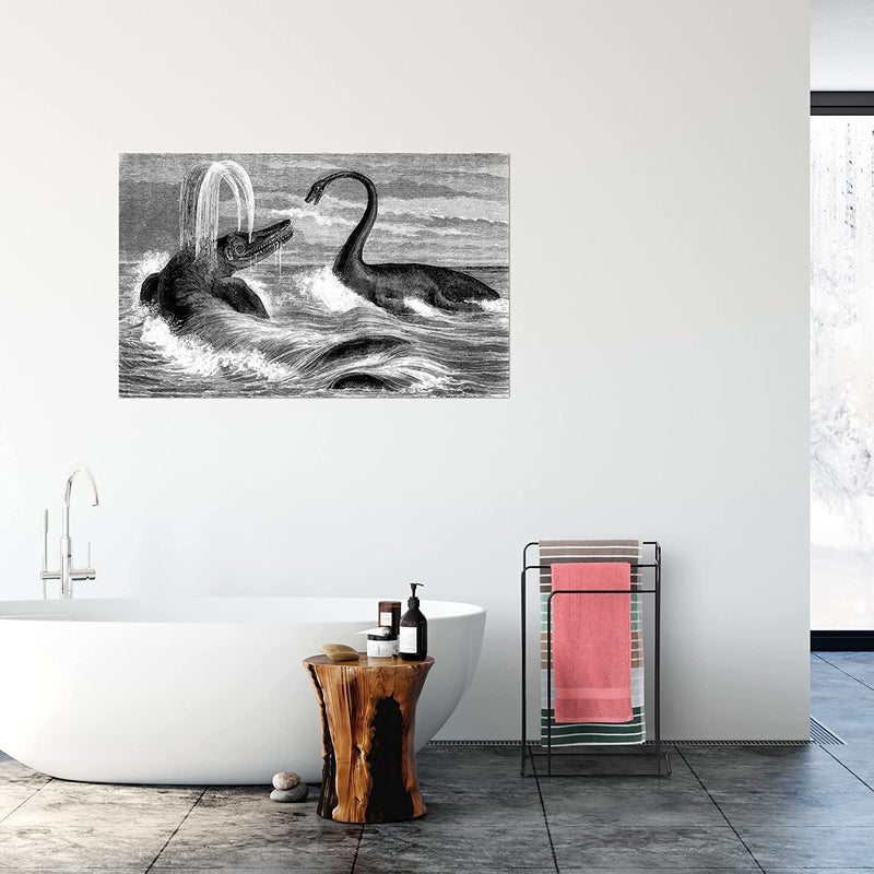 Indian Decor 48154 Towel Rack 3 Towel Rails H75 x 50 x 225 cm Assembled Bathroom Bedroom Metal Black - Image 2