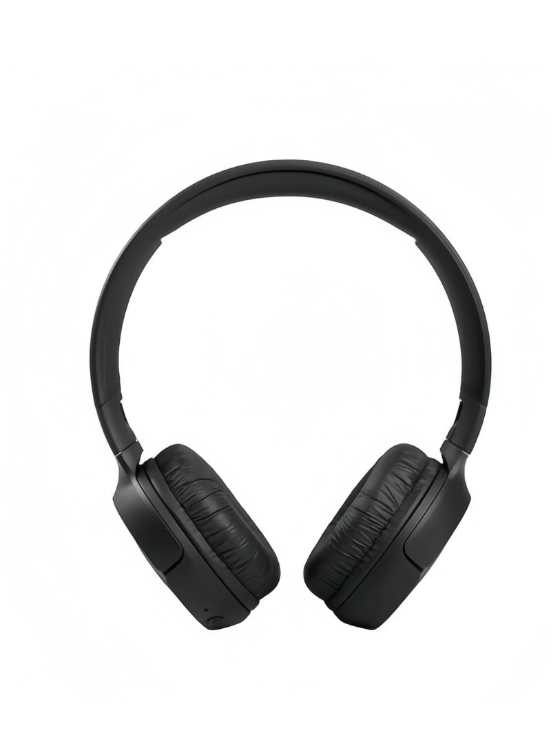 JBL Tune 510Bt Wireless On-Ear Headphones - Pure Bass - 40H Battery - Speed Charge - Fast Usb Type-C - Foldable Black - Image 3