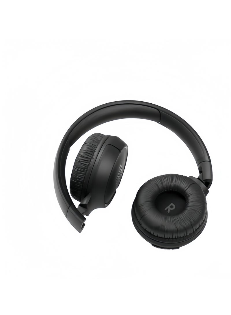 JBL Tune 510Bt Wireless On-Ear Headphones - Pure Bass - 40H Battery - Speed Charge - Fast Usb Type-C - Foldable Black - Image 4