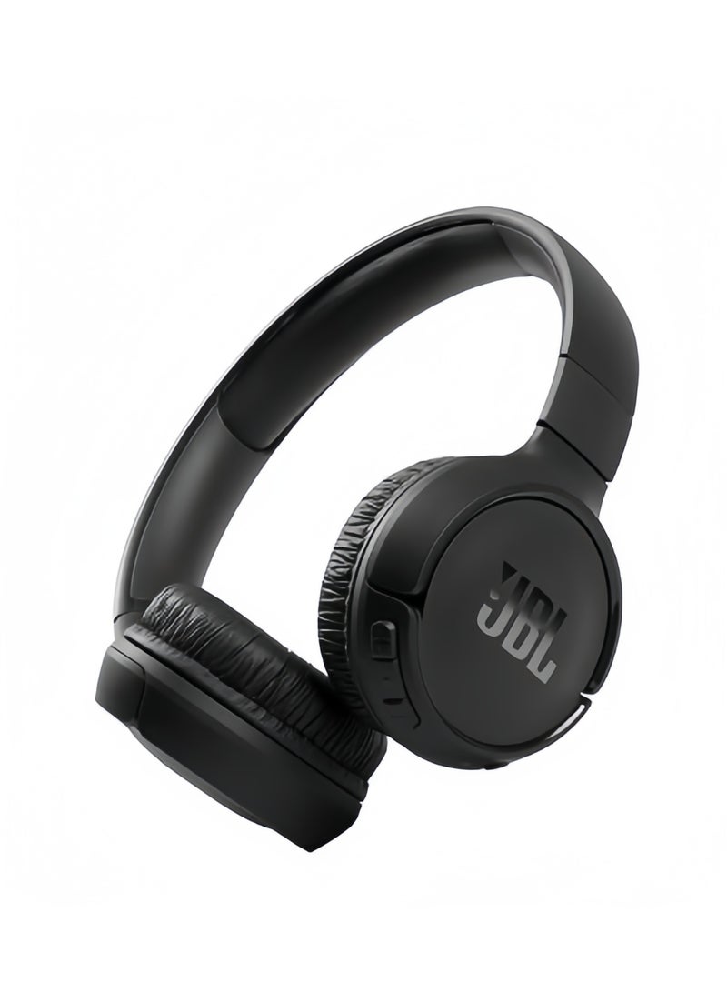 JBL Tune 510Bt Wireless On-Ear Headphones - Pure Bass - 40H Battery - Speed Charge - Fast Usb Type-C - Foldable Black - Image 1