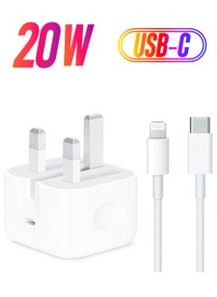 USB C PD Fast Type-C Power Delivery Wall Plug Compatible for iPhone 12/SE 2020/11/XS/XR/X/8,iPad White