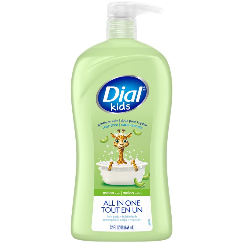 Dial Kids 2in1 BodyHair Wash Melon Scent 32 fl oz