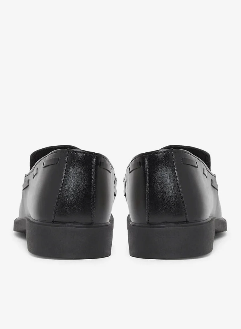 Styli Black Classic Faux Leather Tassel Loafers for Men | Best Price UAE