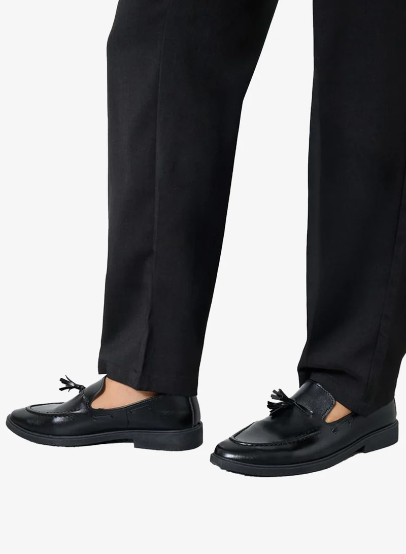 Styli Classic Faux Leather Tassel Loafers