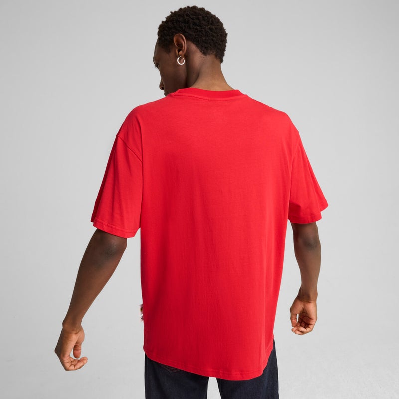 PUMA Scuderia Ferrari Race Statet Mens Red T-shirt - Image 2
