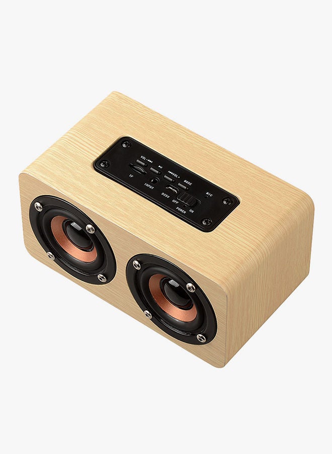 NIBEMINENT Super Bass Subwoofer Bluetooth Speaker With Microphone Black/Beige - Image 2