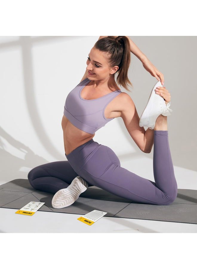 ELAORY Bodyweight & Dumbbell Workout Cards, Exercises Cards 100 Different Exercises and 24 Strength with Detailed Illustrations, Large Size 5" x 3.5" Fitness Cards for Women & Men - Image 5