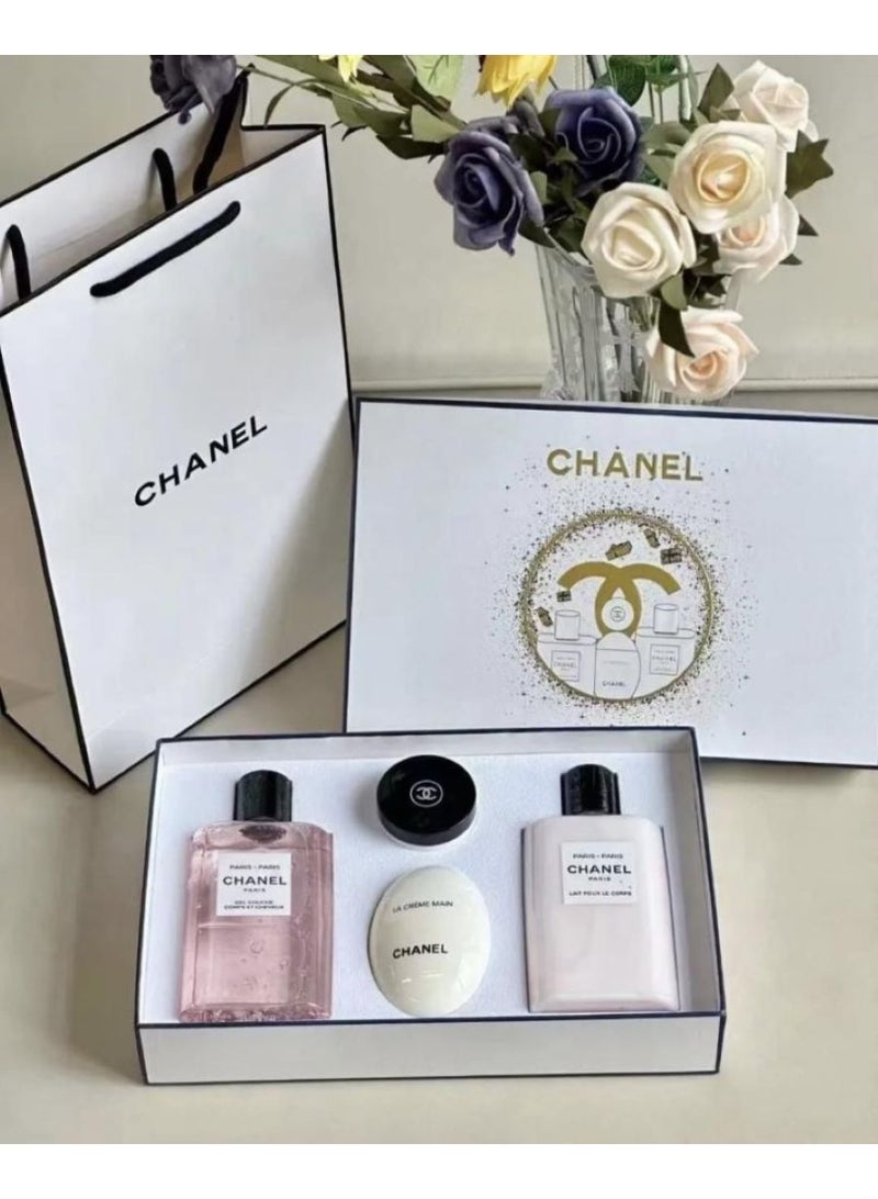 شانيل مجموعة شانيل شاور جل ولوشن وكريم يد ومرطب شفاة - Image 1