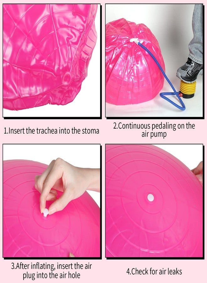 Jerify 3 Pcs Exercise Ball Inflatable Yoga Ball for Pregnancy Pilates Core Workout Equipment with Pump and Plug for Chair Fitness Stability Balance Birthing Gym Home Office Support 330lbs(30 Inch) - Image 4