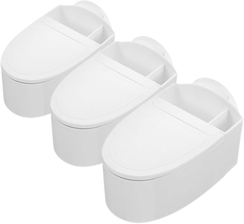 Wall Mounted Toilet Shaped Ashtray With Lid 3PCS Indoor Smoking Ash Tray Storage Box - Image 1