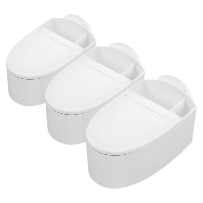 Wall Mounted Toilet Shaped Ashtray With Lid 3PCS Indoor Smoking Ash Tray Storage Box - Image 2