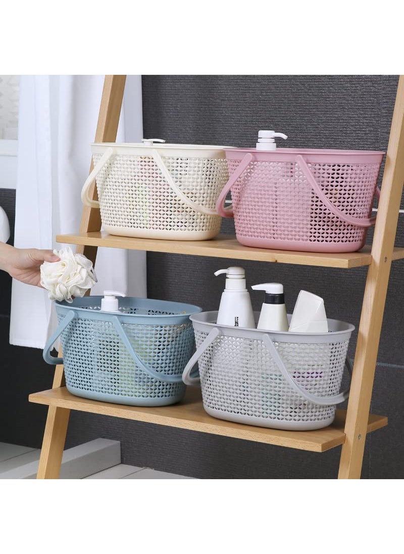 HOMIES INTERNATIONAL HOMIES INTERNATIONAL 1 Piece Wool Pattern Oval Hollow Out Plastic Hand Basket with Handle. Multicolor, Sent Randomly. (32.5 * 22 * 19cm)  - Image 3