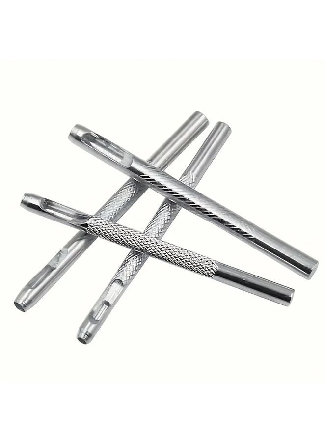 Four Piece Set Manual Hole Punch Tool 2 5mm 3mm 3 5mm 4mm Durable Metal Handheld Hollow Punch For Crafting Leatherworking - Image 5