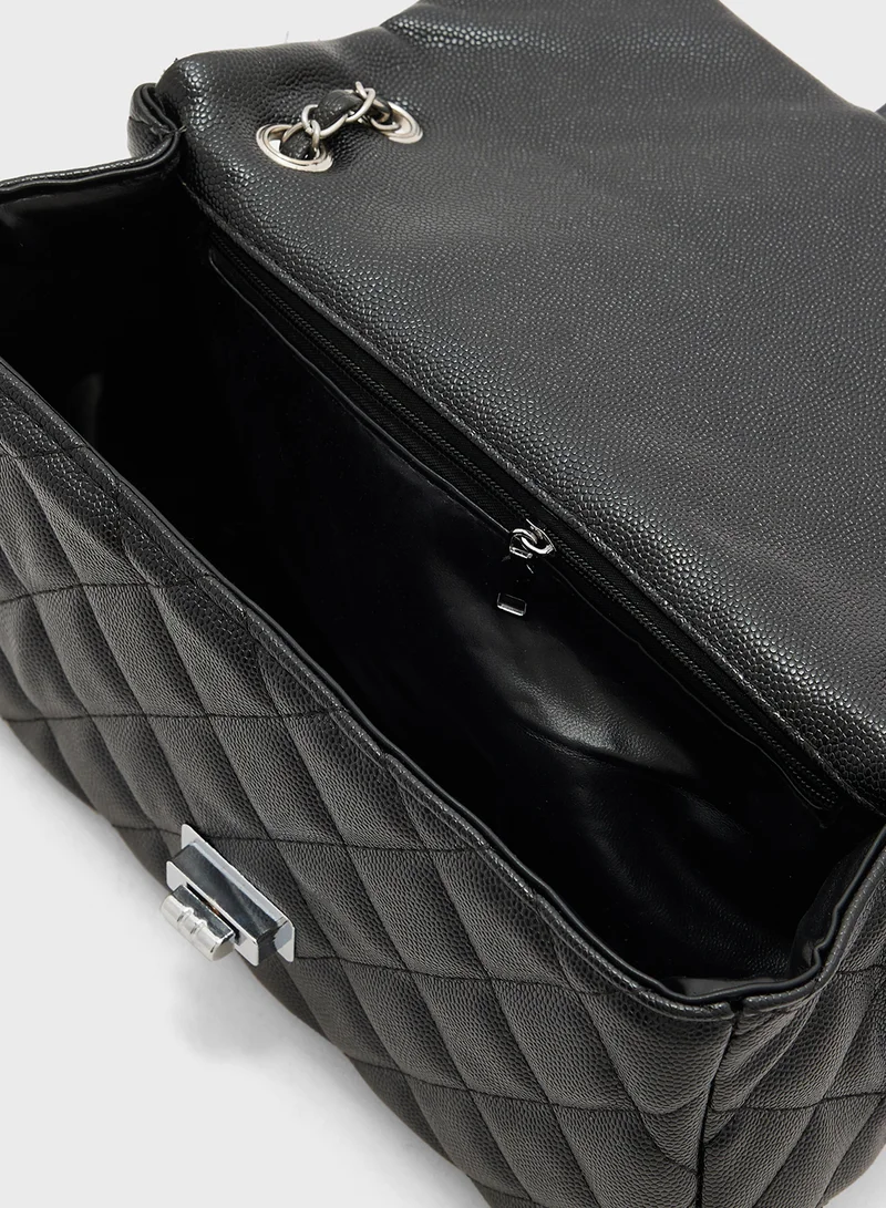 ايلا Classic Quilted Crossbody Bag