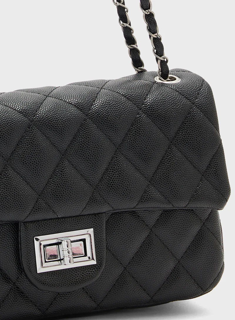 ايلا Classic Quilted Crossbody Bag