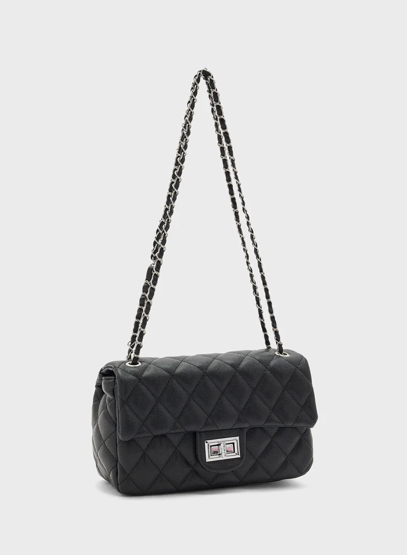 ايلا Classic Quilted Crossbody Bag
