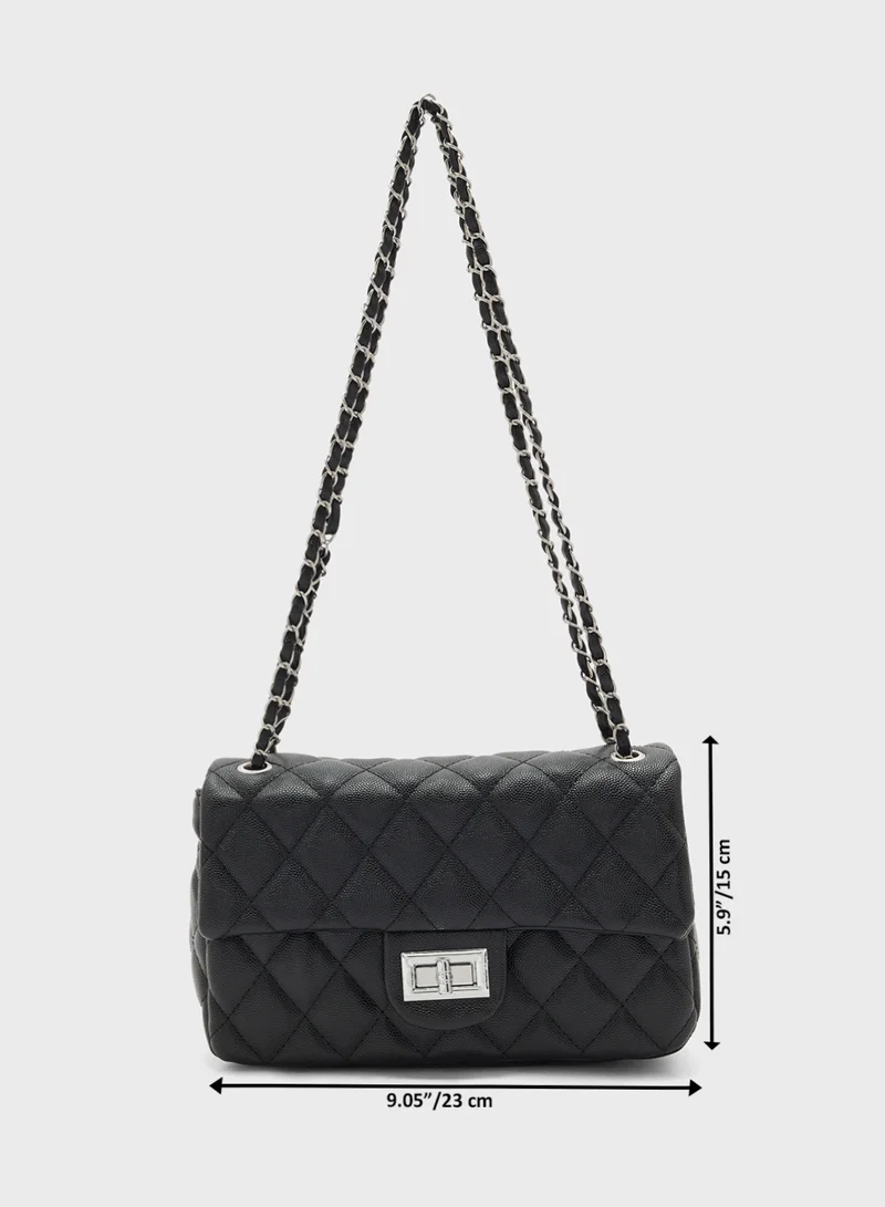 ايلا Classic Quilted Crossbody Bag