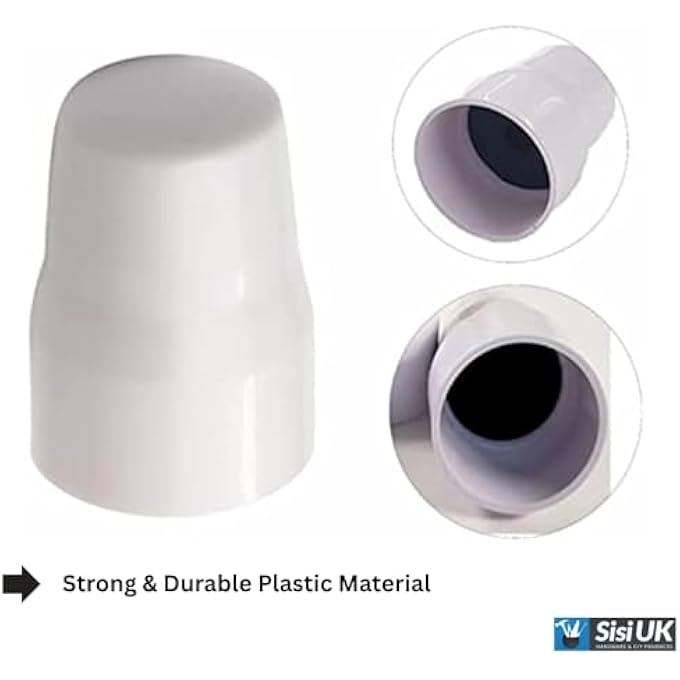 WHITE PLASTIC RADIATOR VALVE TOPS RADIATOR CAPS UNIVERSAL PUSH-FIT REPLACEMENT VALVE COVERS PLASTIC LOCKSHIELD PACK OF 4 - Image 3