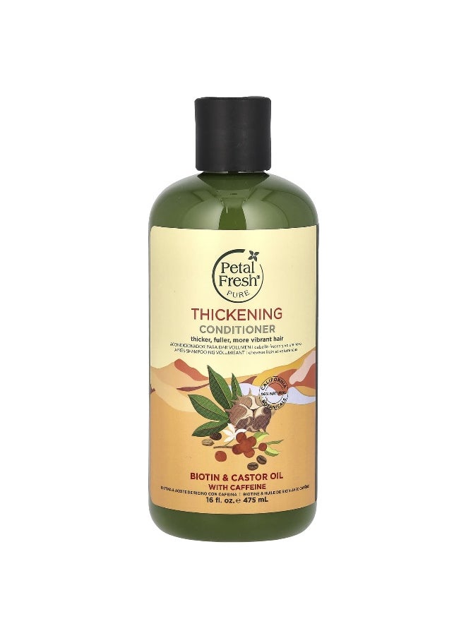 Petal fresh Petal Fresh, Pure, Thickening Conditioner, Biotin & Castor Oil With Caffeine, 16 fl oz (475 ml)  - Image 1