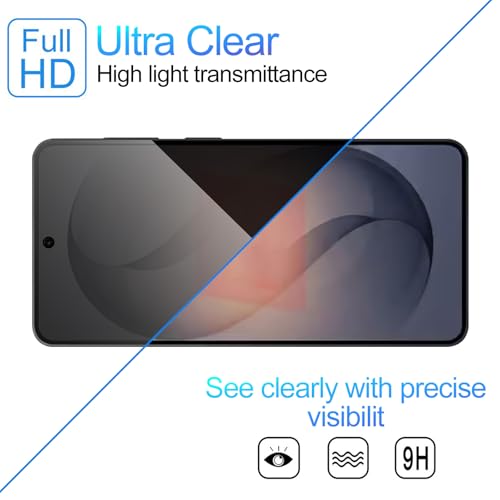 Lokyoo 2 Pack Privacy Screen Protector for Samsung Galaxy S26 Plus/ S26+ [Anti-Spy Tempered Glass][Fingerprint Unlock Support], Anti-Scratch, Bubble-Free,Protective 9H Glass for Galaxy S26 Plus - Image 5