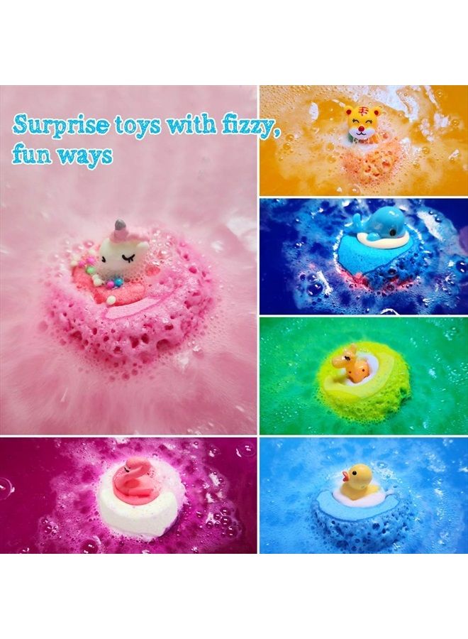 Aofmee Bath Bombs for Kids, Handmade Natural Bath Bombs with Surprise Inside, Shea Cocoa Butter Moisturize, Spa Fizzies Bath Bomb Kit, Birthday Christmas Holiday Gifts for Women, Girls, Boys - Image 4