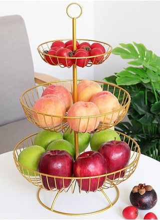 3 Tier Fruit Bowl Fruit Basket Countertop Metal Fruit Stand Holder Detachable and Hangable for Fruits Snacks Vegetables Storage and Display - pzsku/Z6849517F6C4804C568F0Z/45/_/1698893781/245d0004-e4be-491e-beeb-d7332a2b0f2a