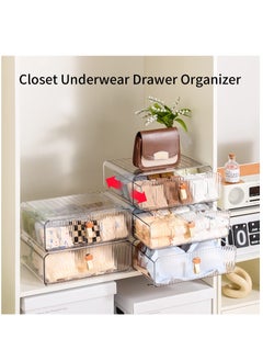 Arabest Socks Underwear Drawer Organzier Dividers, 16 Cell Stackable Closet Organzier, Drawer Organzier for Clothing, Plastic Underwear Organziers and Storage for Baby Clothes, Socks, Bra, Ties, Belts  - Image 2