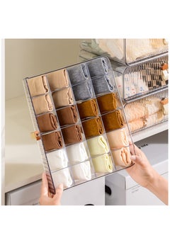 Arabest Socks Underwear Drawer Organzier Dividers, 16 Cell Stackable Closet Organzier, Drawer Organzier for Clothing, Plastic Underwear Organziers and Storage for Baby Clothes, Socks, Bra, Ties, Belts  - Image 5