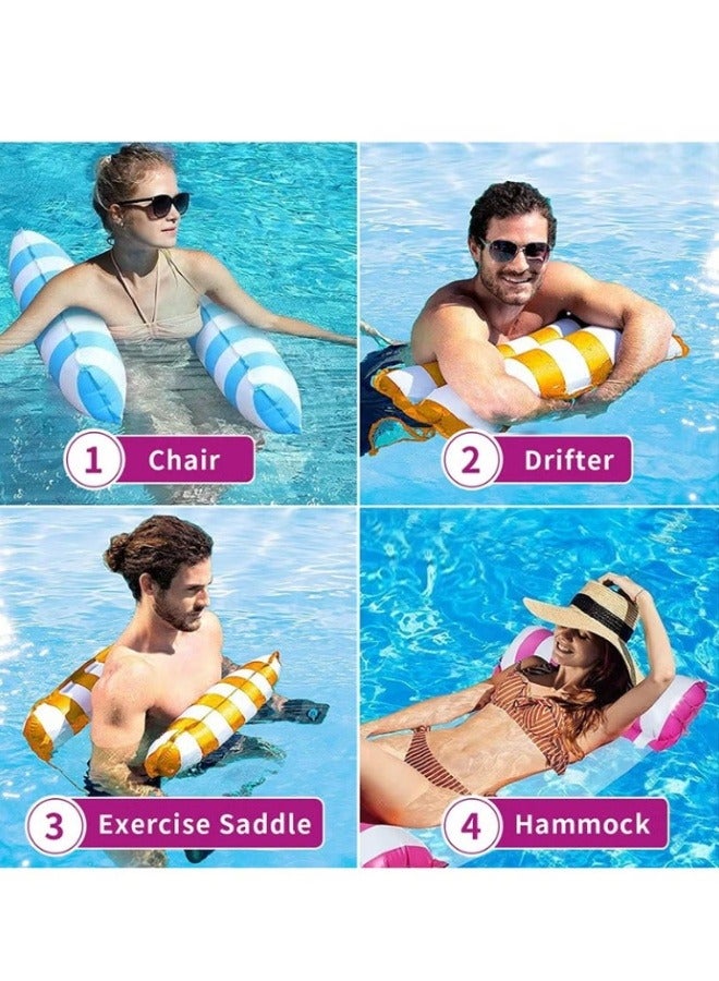 BESTPEAK 3 Piece Pool Float with Air Pump, Multipurpose Swimming Inflatable Pool Float, Pool Float and Water Hammock for Swimming - Image 5