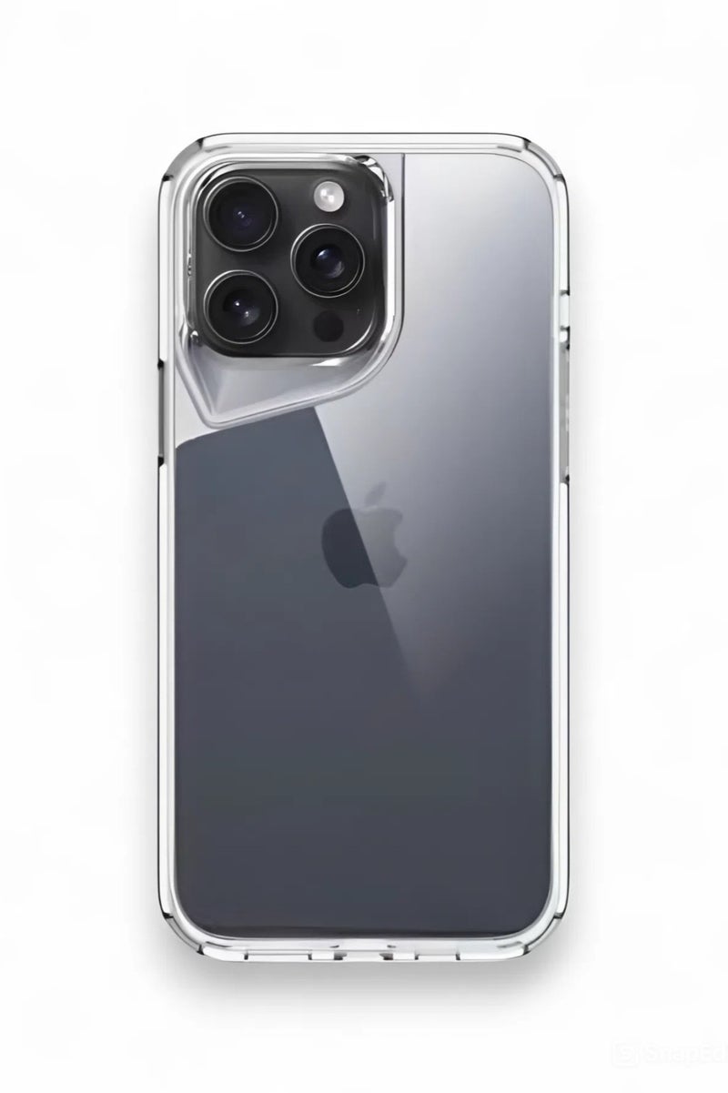 جيرفور جراب موبايل ايفون 15 برو ماكس (iPhone 15 Pro Max) مضاد للصدمات, غطاء حماية مضاد للخدش, مصنوع من البولي يورثين الحراري عالي الجودة - شفاف - Image 1