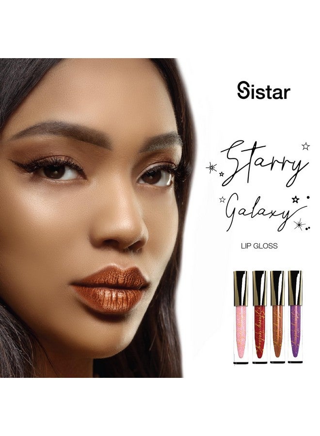 Sistar Starry Galaxy Lip Gloss High Pigment Ultra Shimmer Full Coverage Metallic Multi Dimensional Shine 1.5 Ml / 0.05 Fl. Oz. (Scorpio) - Image 3