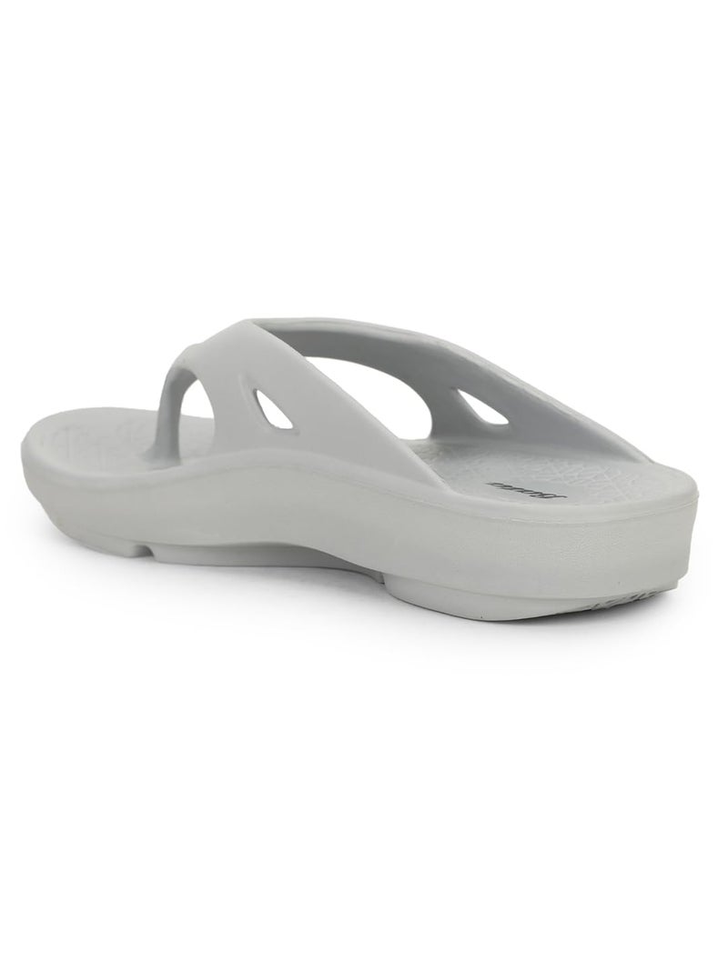 Bata 8712 Noah E Grey Casual Slip-On Thong Slippers for Men UK Size- 9 - Image 3