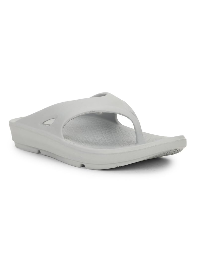 Bata 8712 Noah E Grey Casual Slip-On Thong Slippers for Men UK Size- 9 - Image 1
