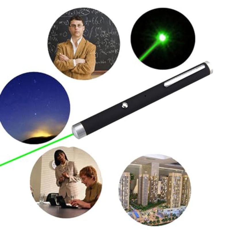 Wireless Presenter 2.4GHz: Eco-Friendly Rechargeable Power, Compact Clip-On Design, Durable Frosted Aluminum Shell - Presentation Remote with Green Laser Pointer for Professional Meetings, Teaching, C - Image 3