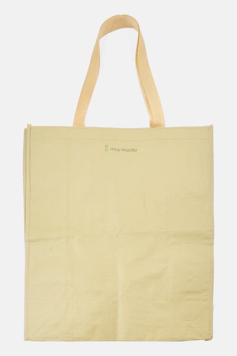 موي موتشو حقيبة يد بشعار العلامة التجارية من البلاستيك،  ×  ×  سم، زيتوني فاتح