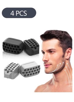 Generic 4-Piece Jaw Exerciser Workout, Face Exerciser, Jawline Strengthener Strengthen Neck, Double Chin Reducer  - Image 1