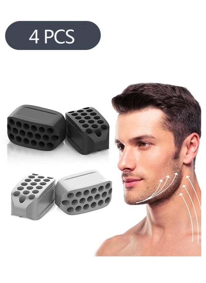 Generic 4-Piece Jaw Exerciser Workout, Face Exerciser, Jawline Strengthener Strengthen Neck, Double Chin Reducer  - Image 1