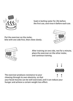 Generic 4-Piece Jaw Exerciser Workout, Face Exerciser, Jawline Strengthener Strengthen Neck, Double Chin Reducer  - Image 5