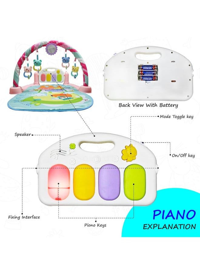 Generic - Multi Functional and Play Musical Keyboard and Lights Kids - Image 1